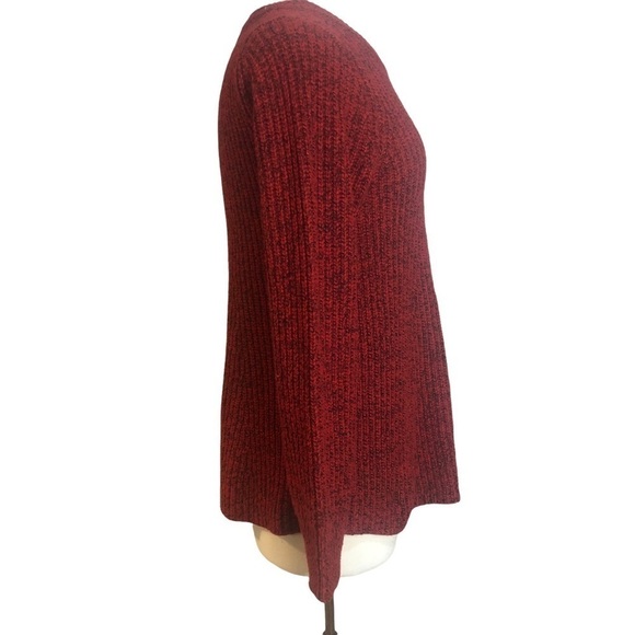 Athleta Sierra Crew Red Wool Blend Sweater Size Small - Picture 6 of 9